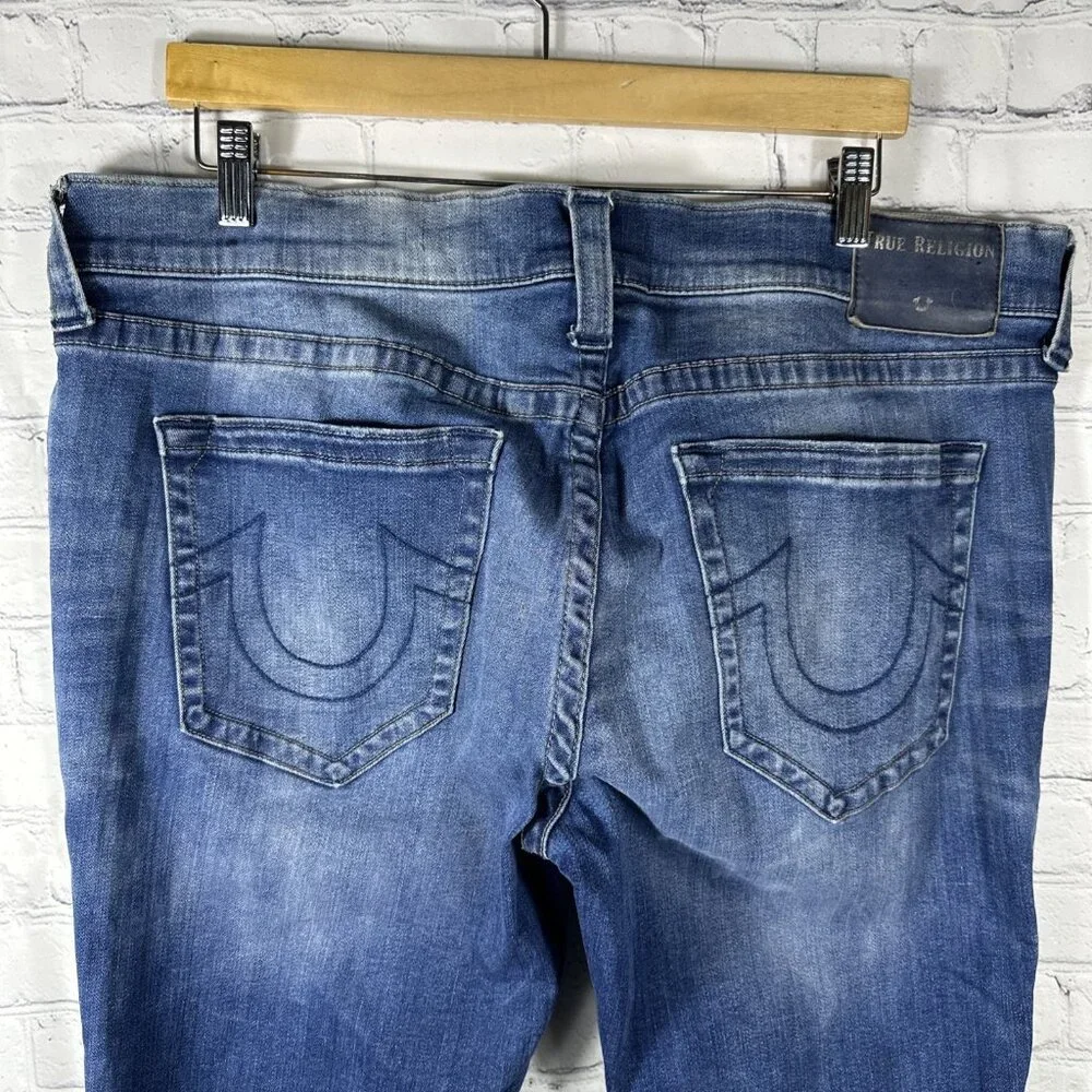 True‎ Religion Jeans Men’s Size 38X35 Rocco Blue Denim Preppy Relaxed Skinny